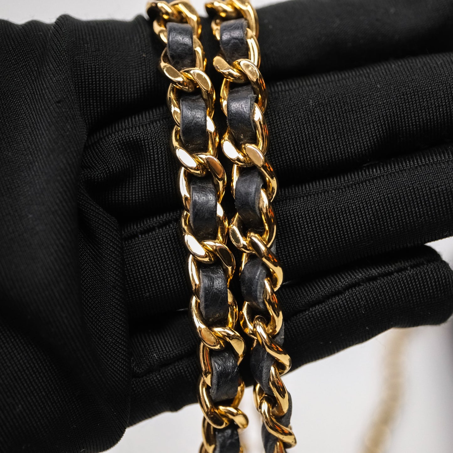 Chanel Classic Wallet On Chain WOC Quilted Black Caviar Gold Hardware