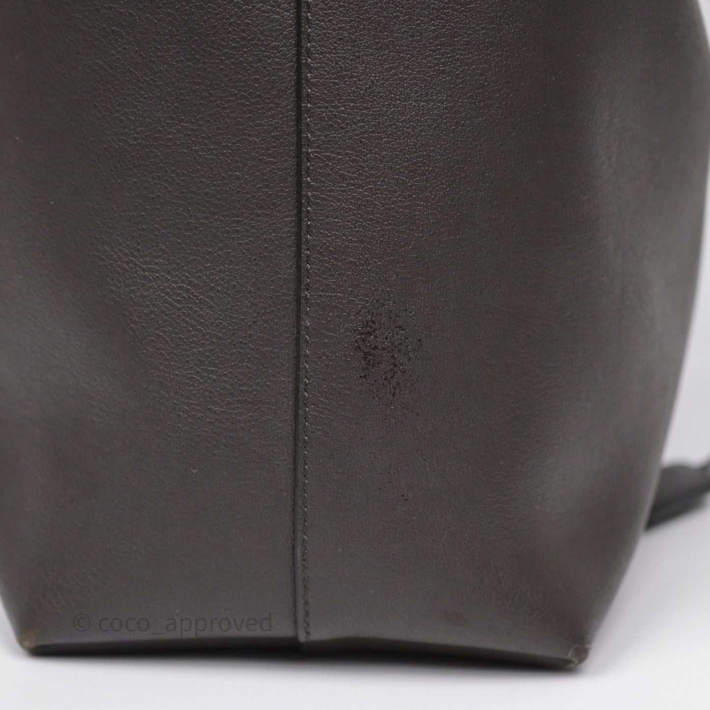 Saint Laurent Large Shopping Tote Dark Grey Calfskin