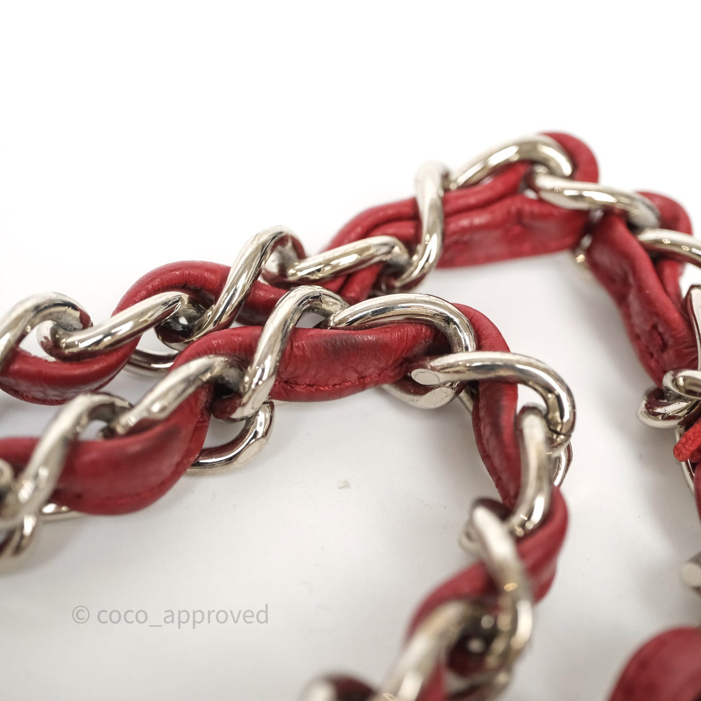 Chanel Jumbo Single Flap Dark Red Caviar Silver Hardware⁣⁣