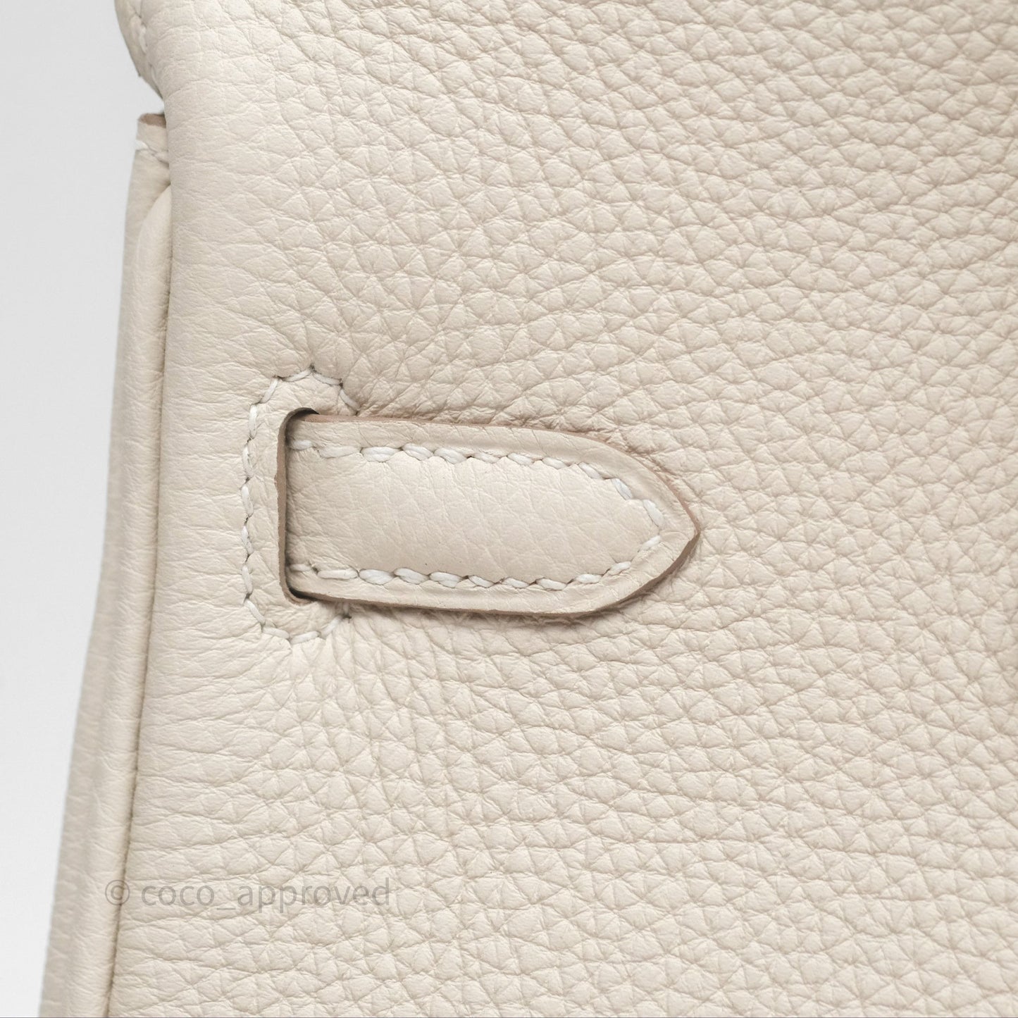 Hermes Birkin 25 Craie Togo Gold Hardware