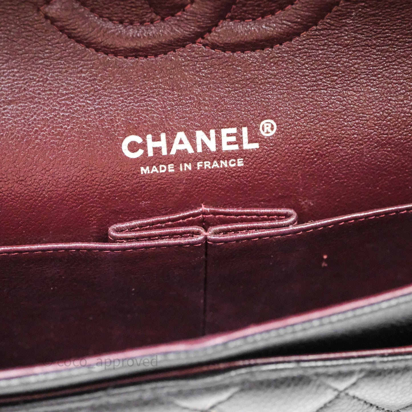 Chanel Classic M/L Medium Flap Quilted Black Caviar Silver Hardware