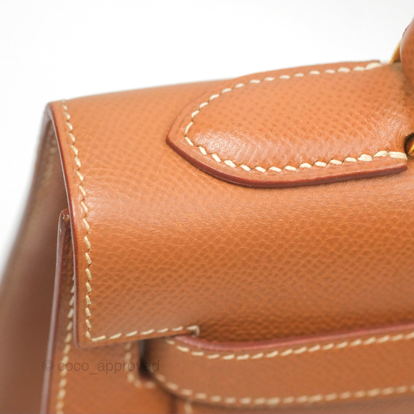 Hermès Kelly 32 Sellier Gold Epsom Gold Hardware