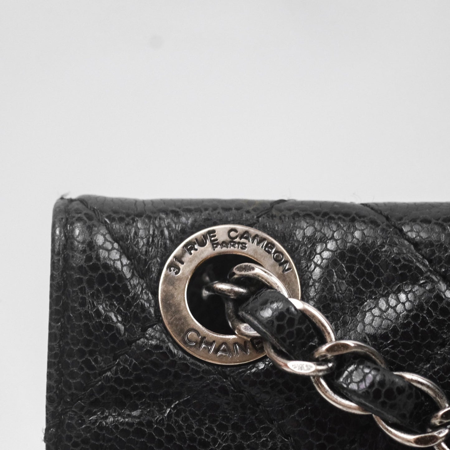 Chanel Quilted Single Flap Bag Soft Caviar Black Ruthenium Hardware