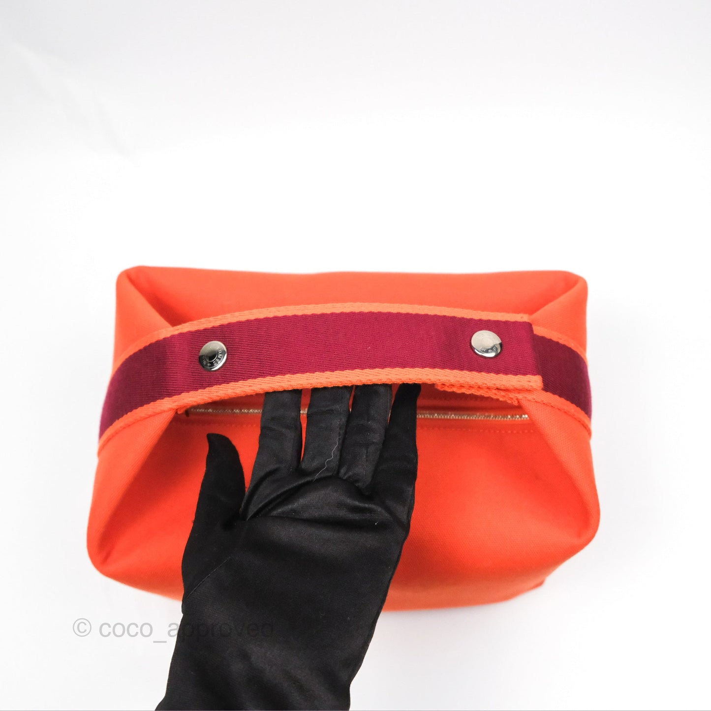 Hermès Small Bride-A-Brac Orange Feu Canvas
