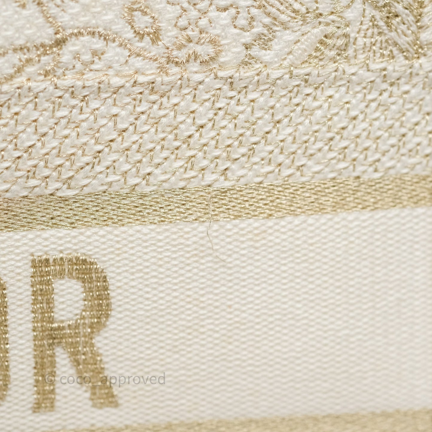 Dior Medium Book Tote Dior Rêve d'Infini Embroidery with Gold-Tone Metallic Thread