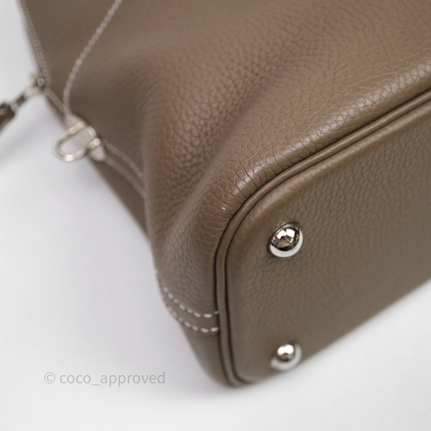 Hermès Bolide 31 Etoupe Evercolor Clemence Palladium Hardware