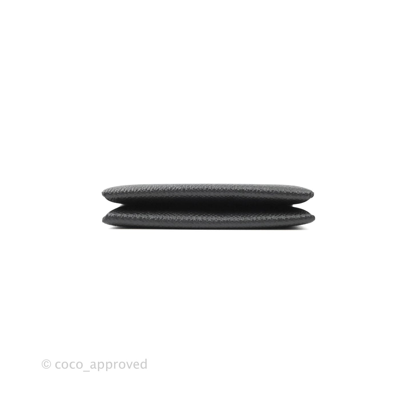 Hermès Calvi Card Holder Epsom Black