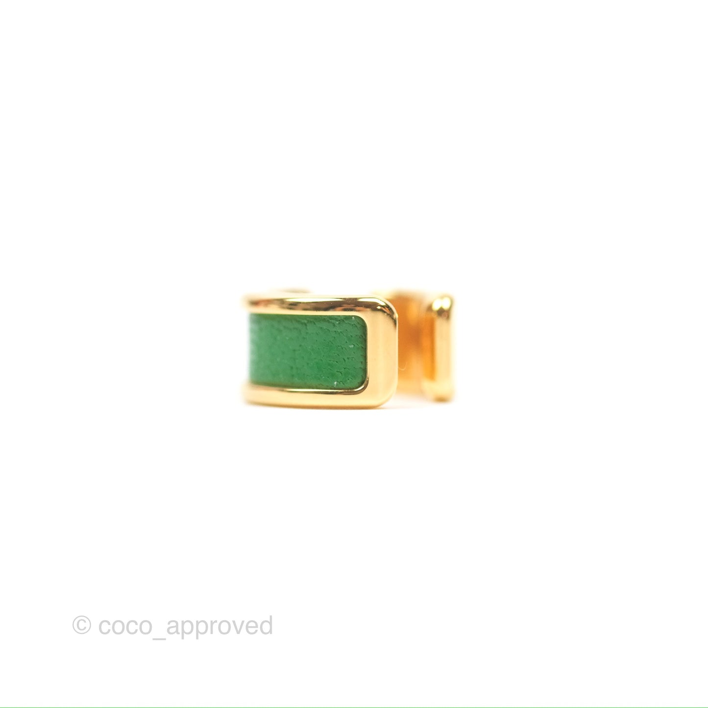 Hermès Olympe Ear Cuff Small Model Vert Comics 0Z Epsom Gold Hardware