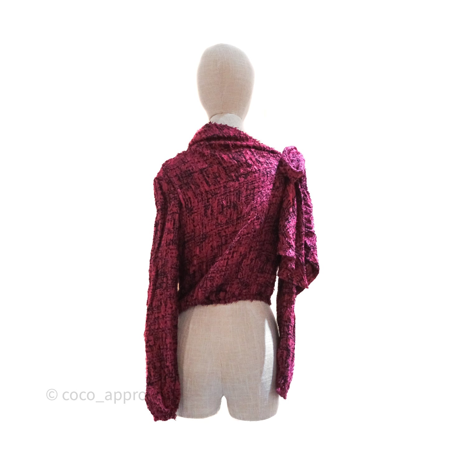 Chanel Bow Shirt Top Purple Size 36