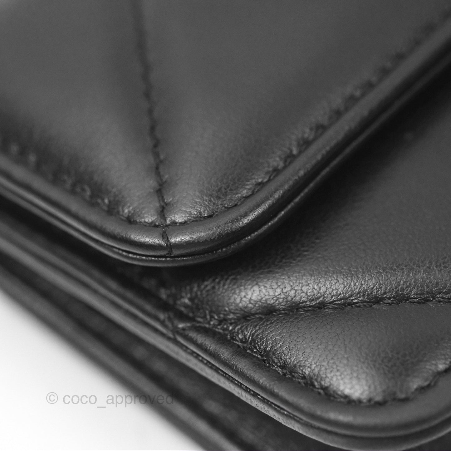 Chanel 19 Clutch With Chain Black Lambskin Mixed Hardware