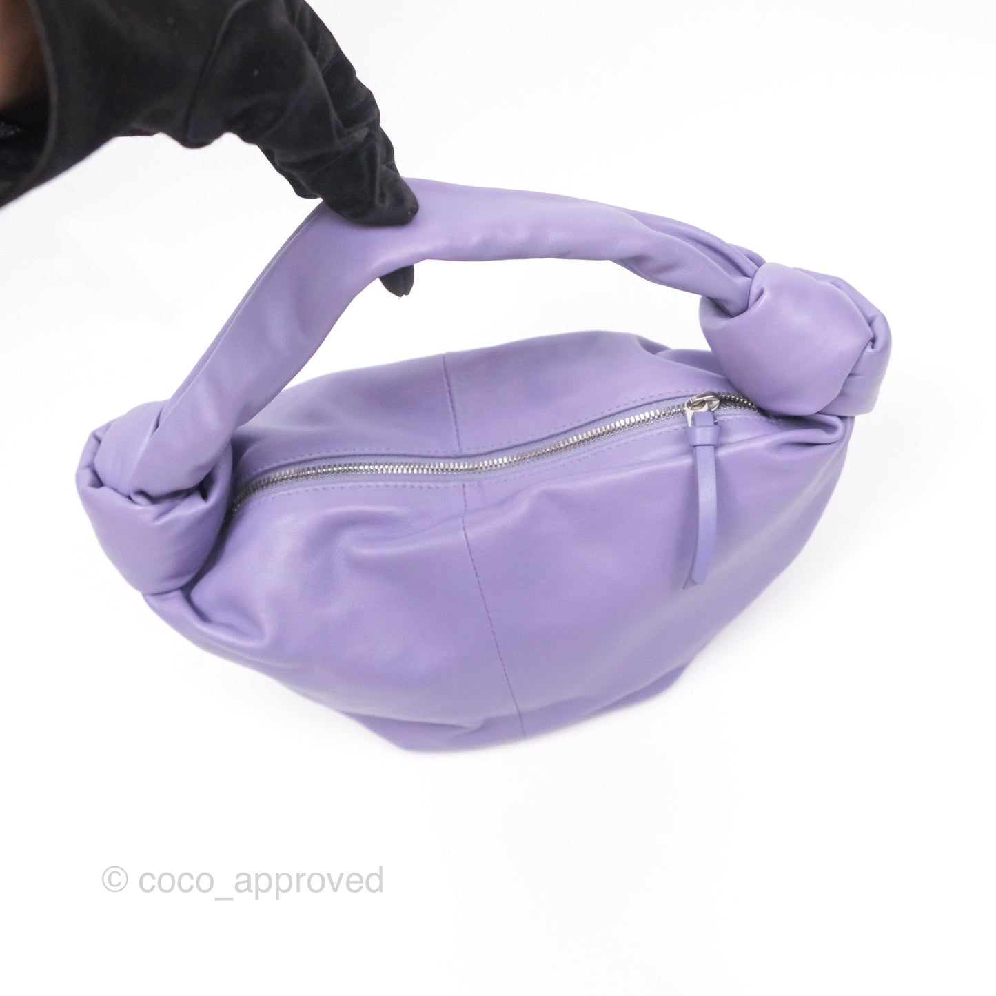 Bottega Veneta Nappa Mini Double Knot Bag Lavender