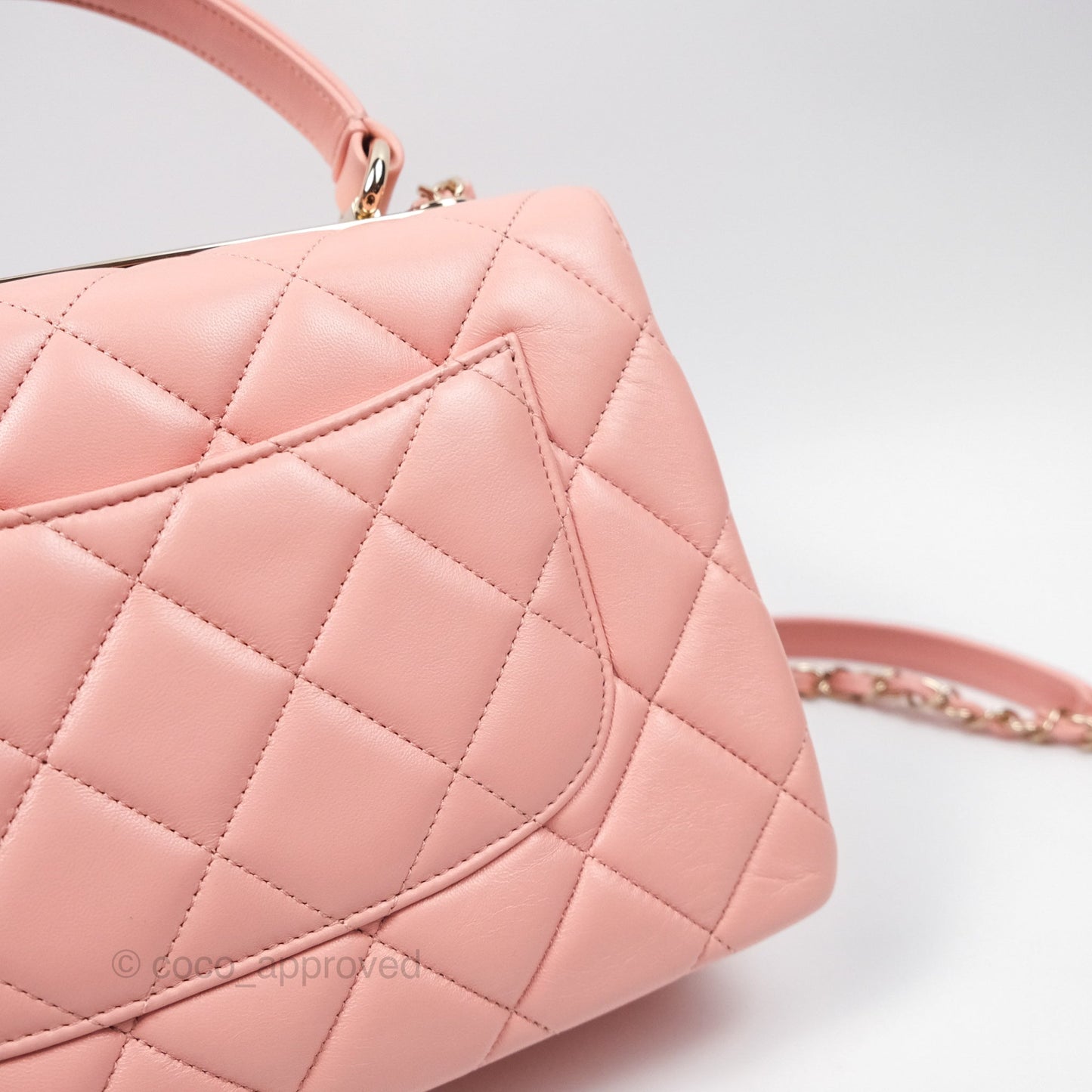Chanel Small Trendy CC Pink Lambskin Gold Hardware