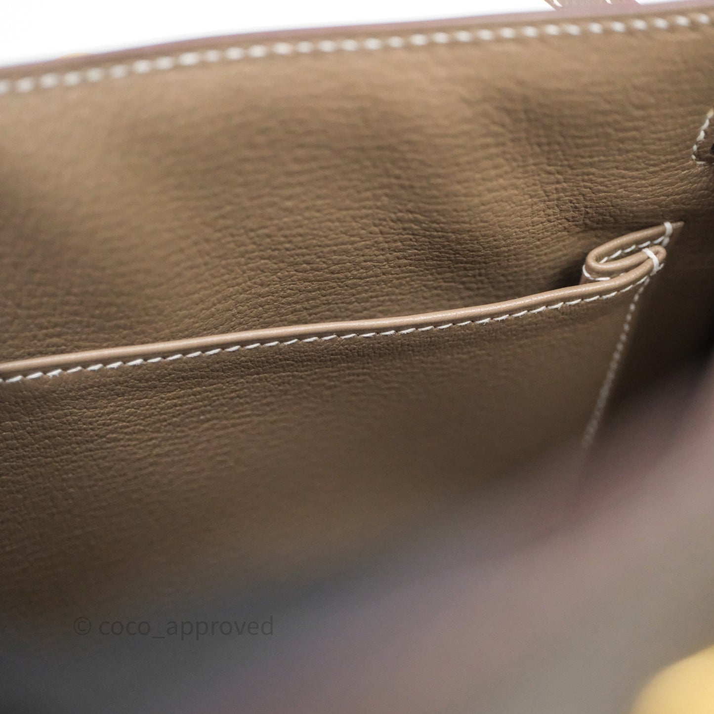Hermes Kelly 25 Etoupe 18 Epsom Gold Hardware