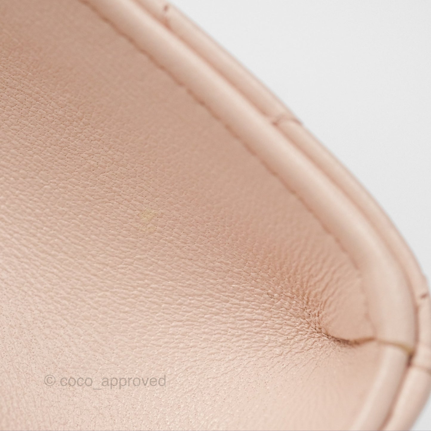 Chanel Mini Quilted Trendy CC Clutch With Chain Light Pink Lambskin Gold Hardware