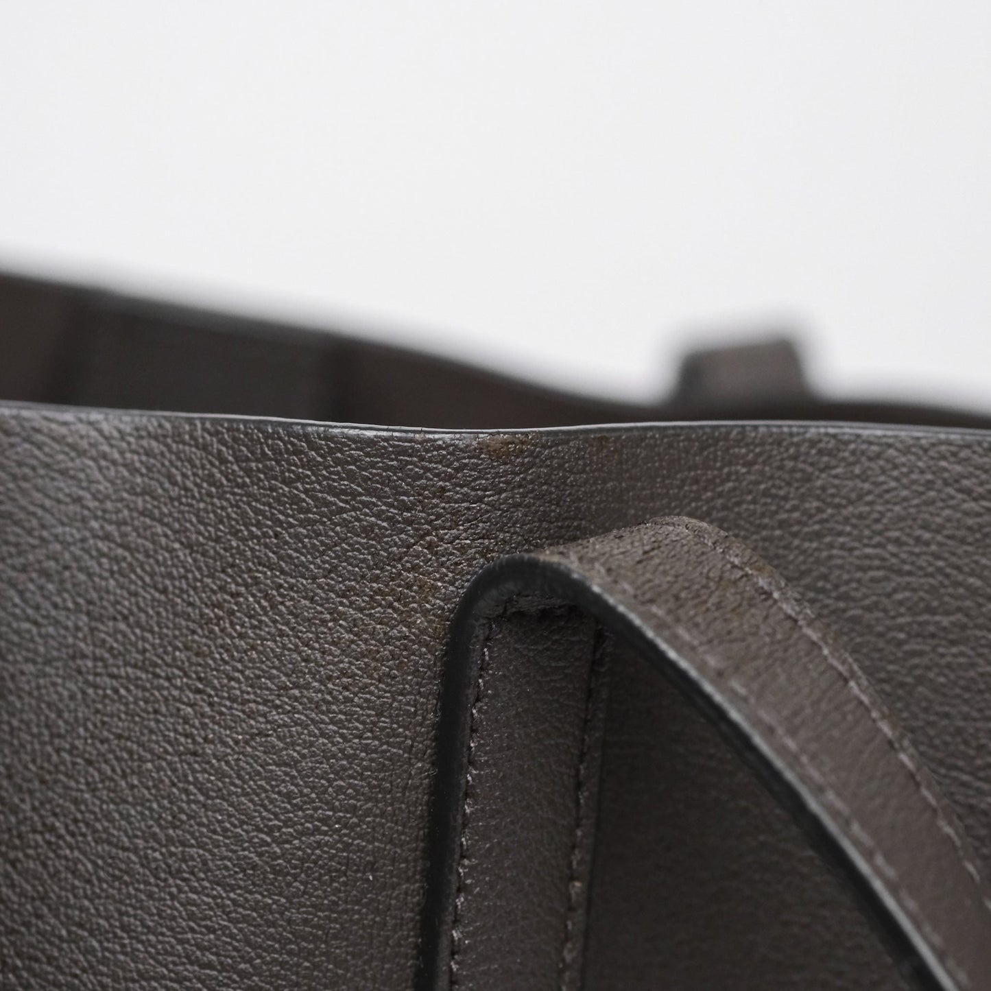 Saint Laurent Large Shopping Tote Dark Grey Calfskin