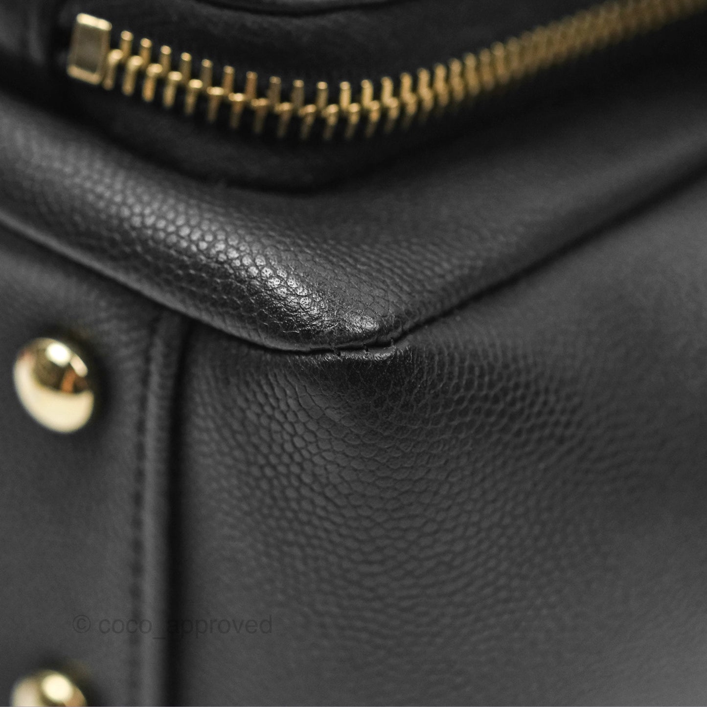 Chanel Quilted Medium Business Affinity Flap Matte Black Caviar Gold Hardware