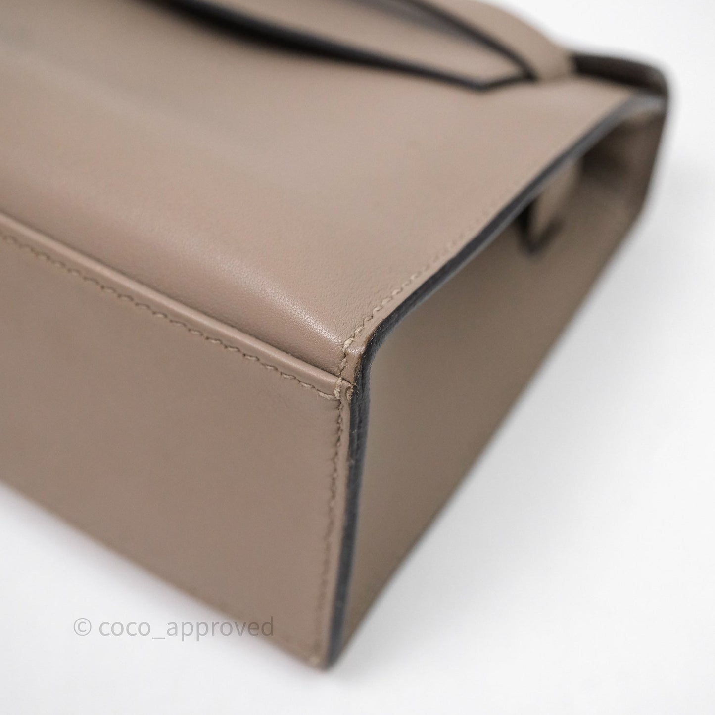 Hermès Kelly Pochette Gris Asphalte M8 Swift Gold Hardware