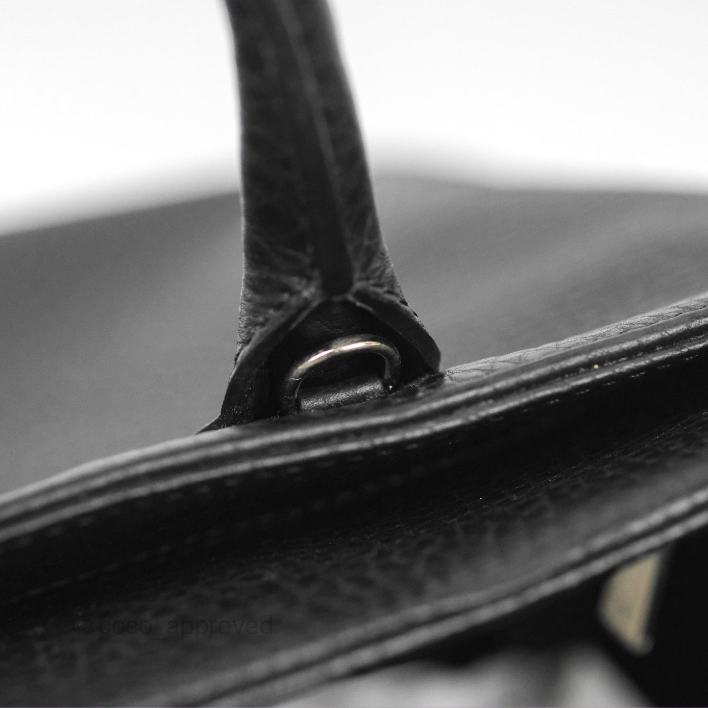 Chanel Executive Tote Bag Black Grained Calfskin Silver Hardware