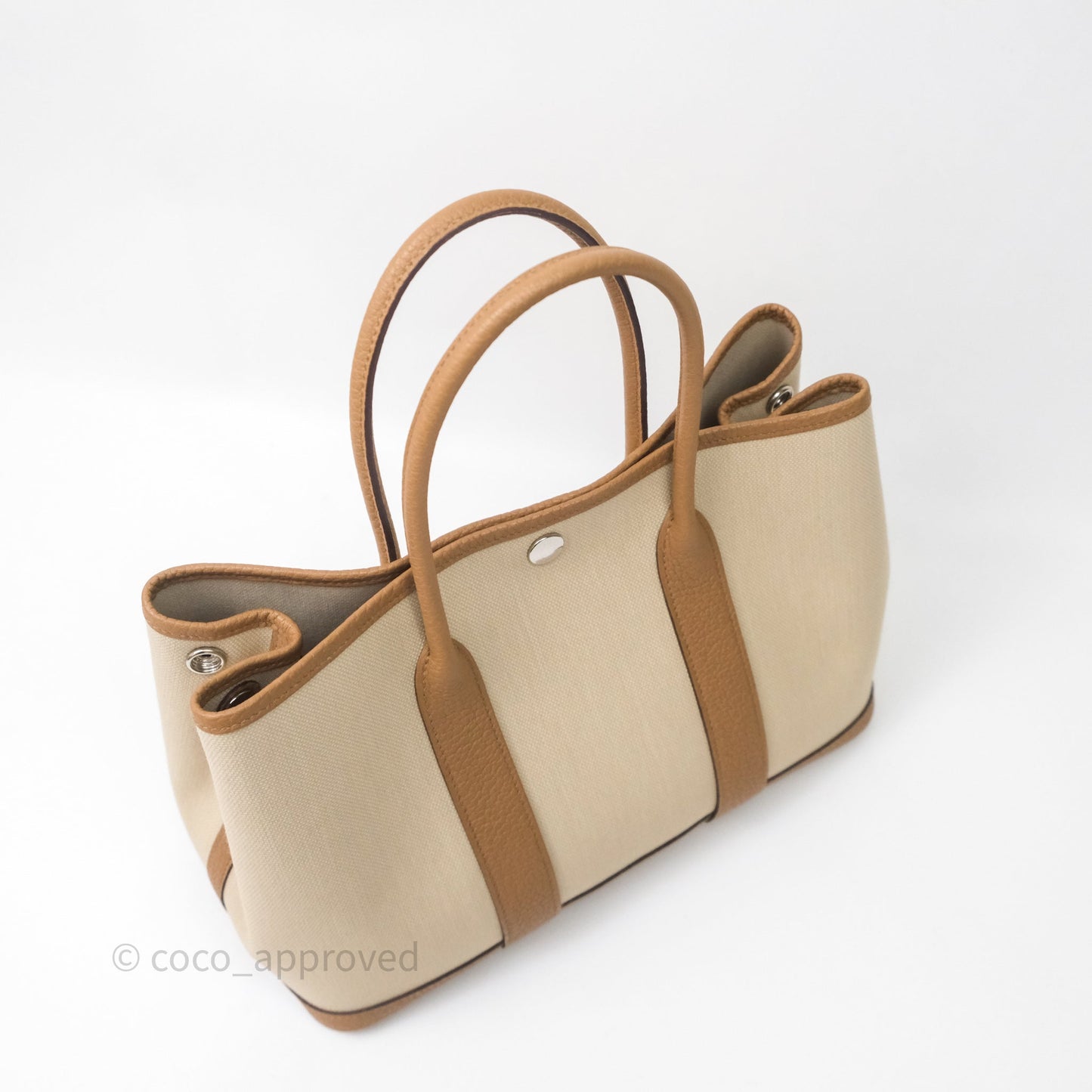 Hermès Garden Party 30 Beton 8L/Biscuit 48 Canvas