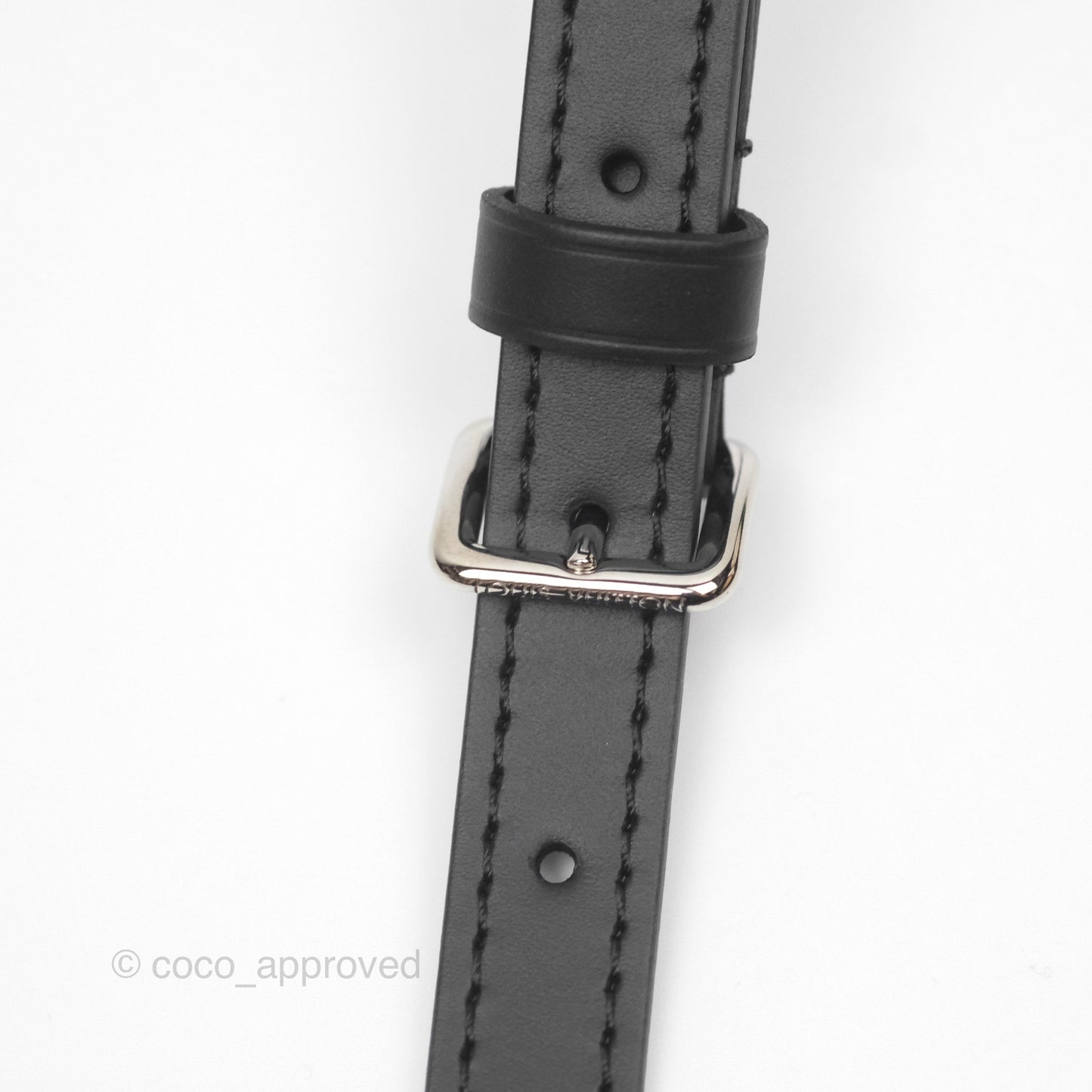 Louis Vuitton Alma Nano Black Silver Hardware