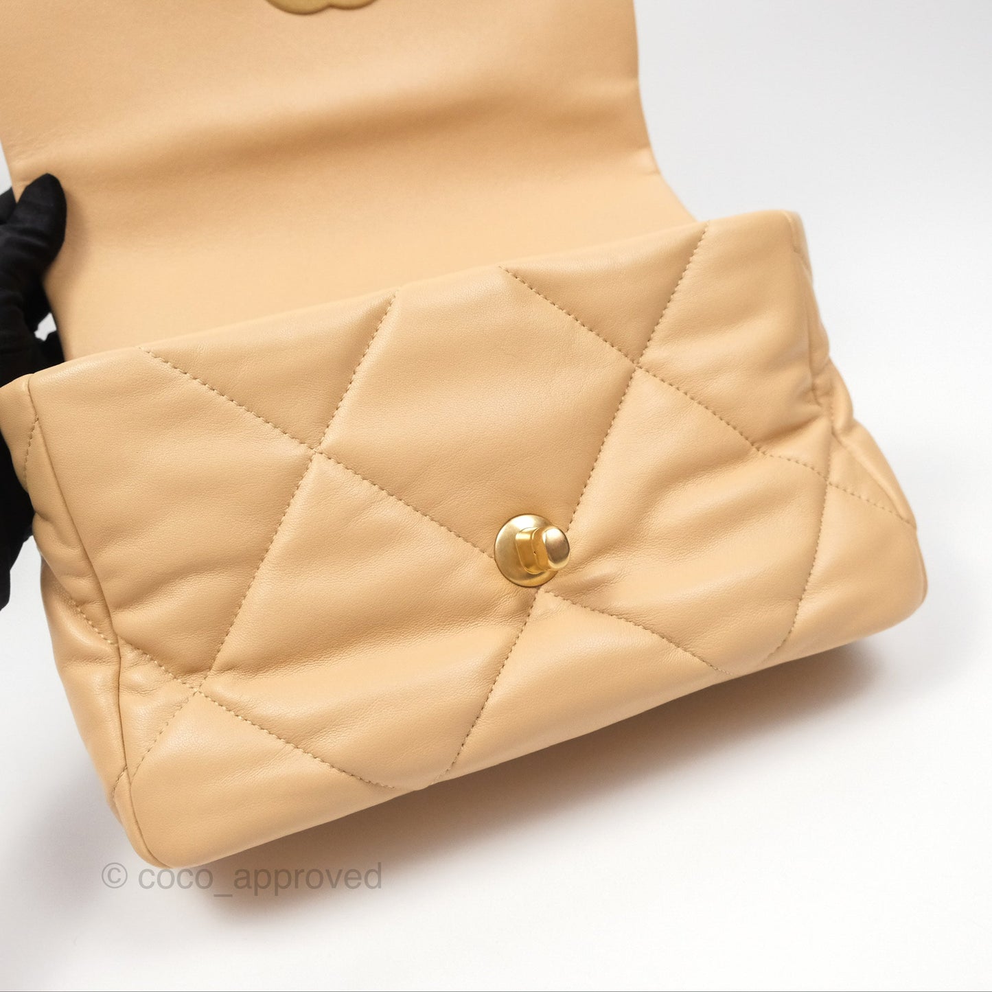 Chanel 19 Small Beige Mixed Hardware