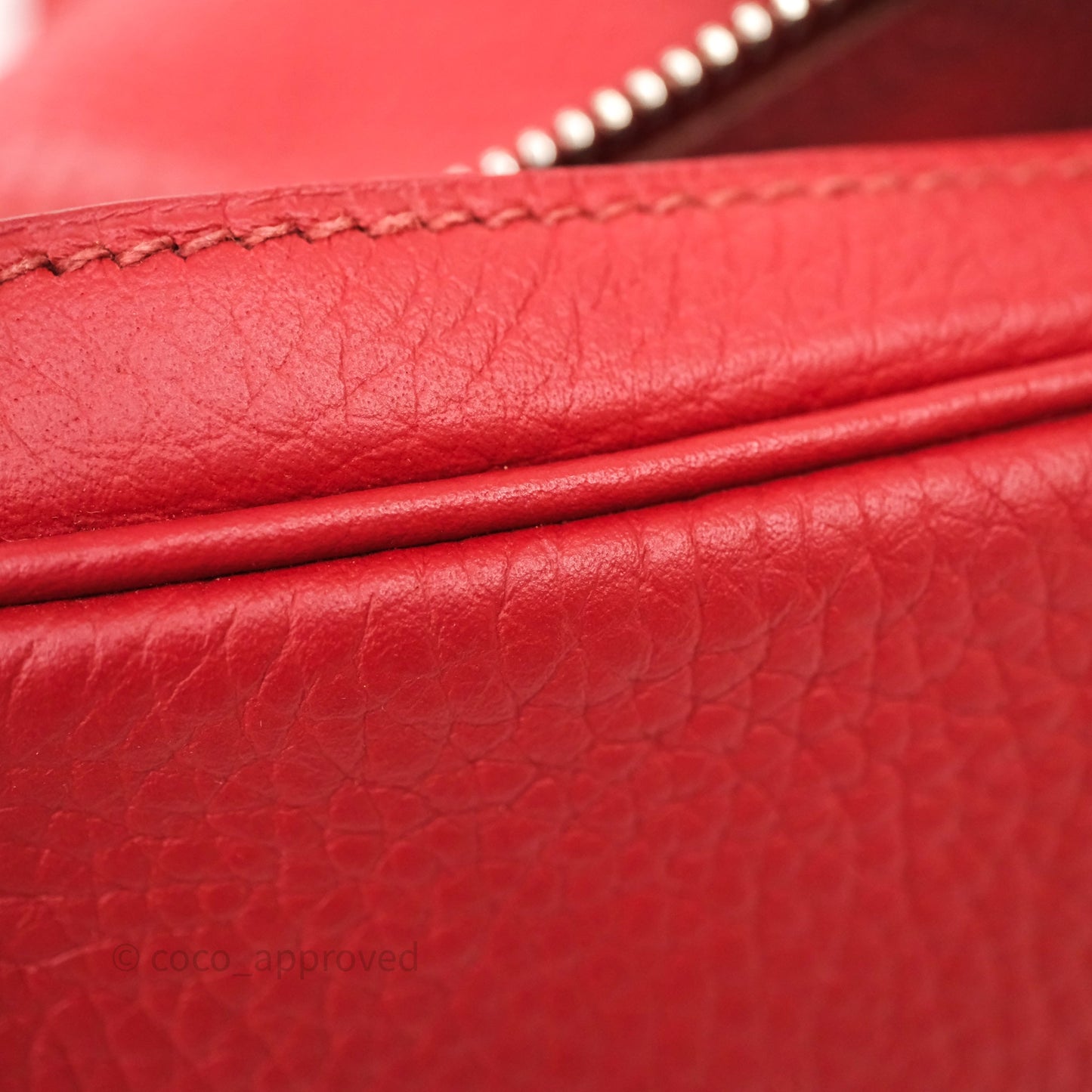 Hermès Lindy 30 Rouge Garance 54 Clemence Palladium Hardware