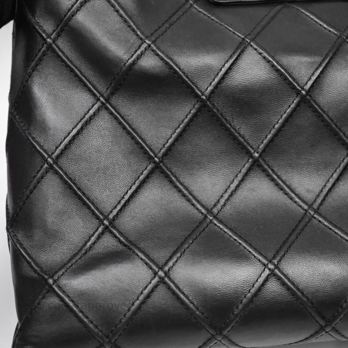 Chanel Vintage Quilted Kelly Waffle Bag Silver Hardware