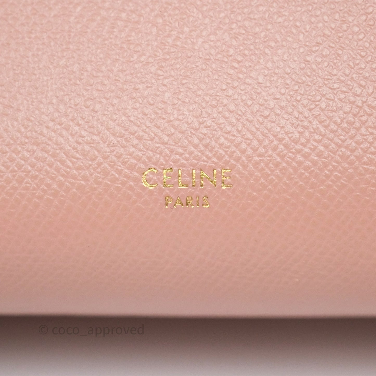 Celine Nano Belt Bag Vintage Pink Grained Calfskin Gold Hardware