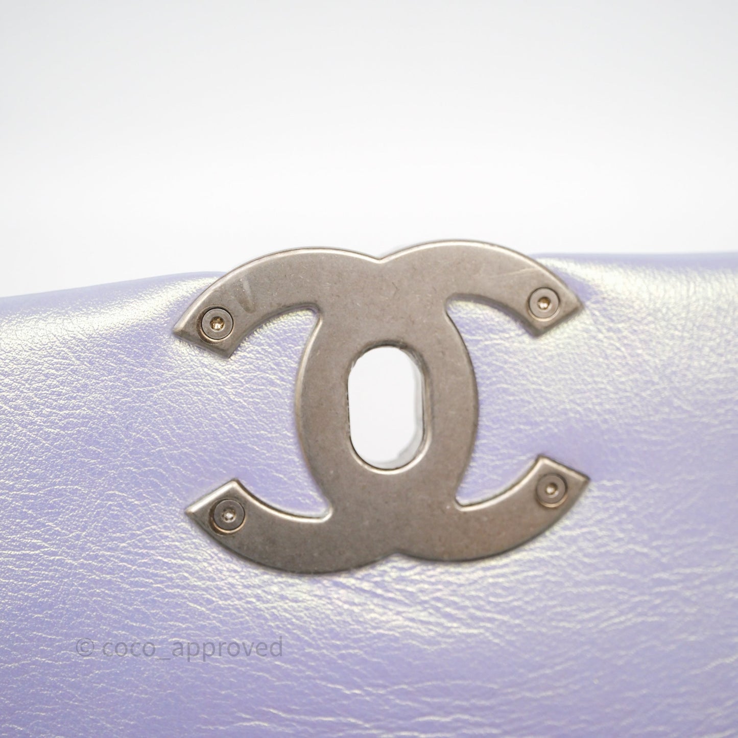 Chanel 19 Small Iridescent Purple Mixed Hardware