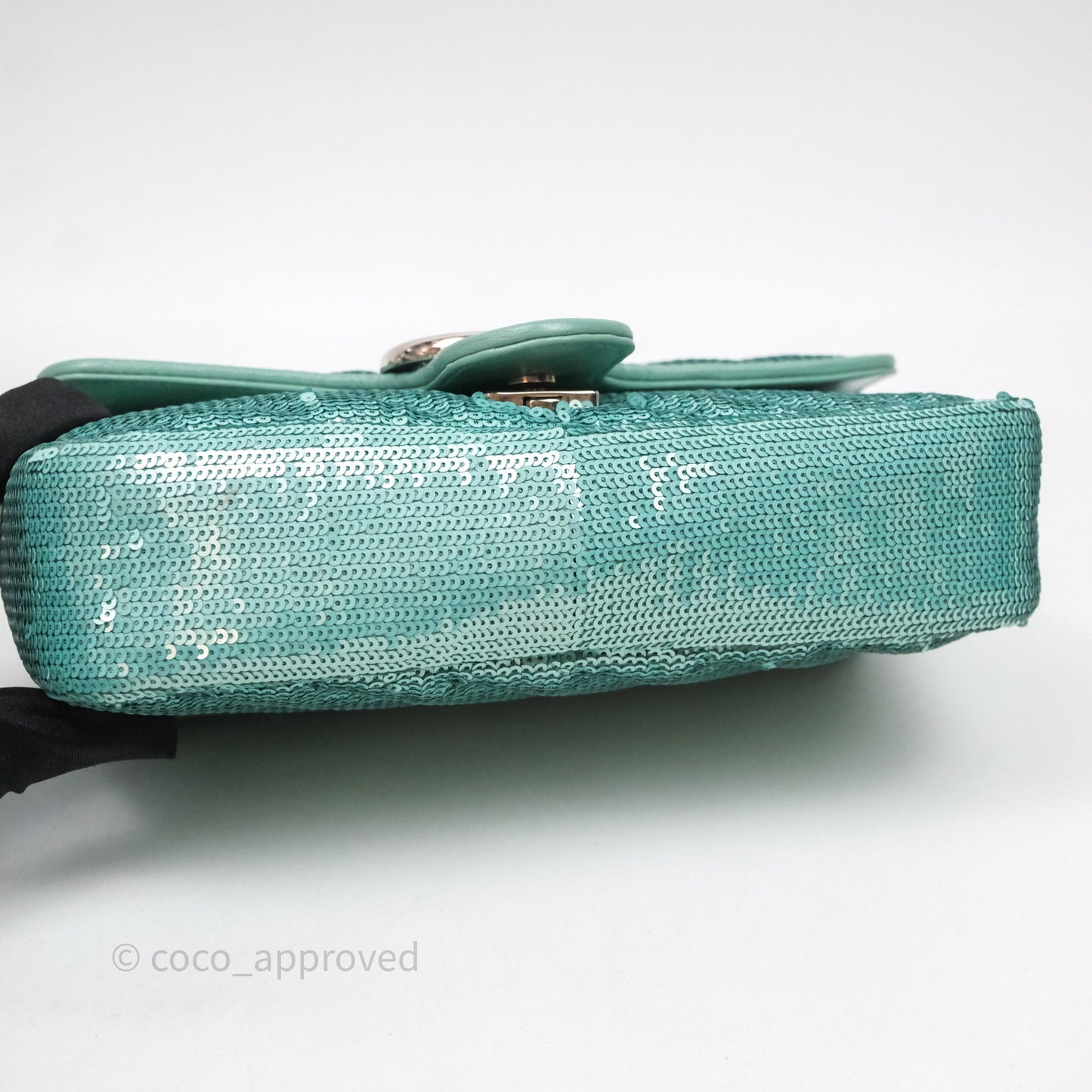 Gucci Mini Marmont Small Sequin Silver Hardware