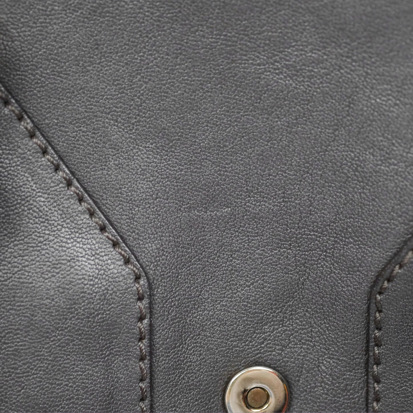 Saint Laurent Chyc Bag Dark Grey Calfskin Gold Hardware