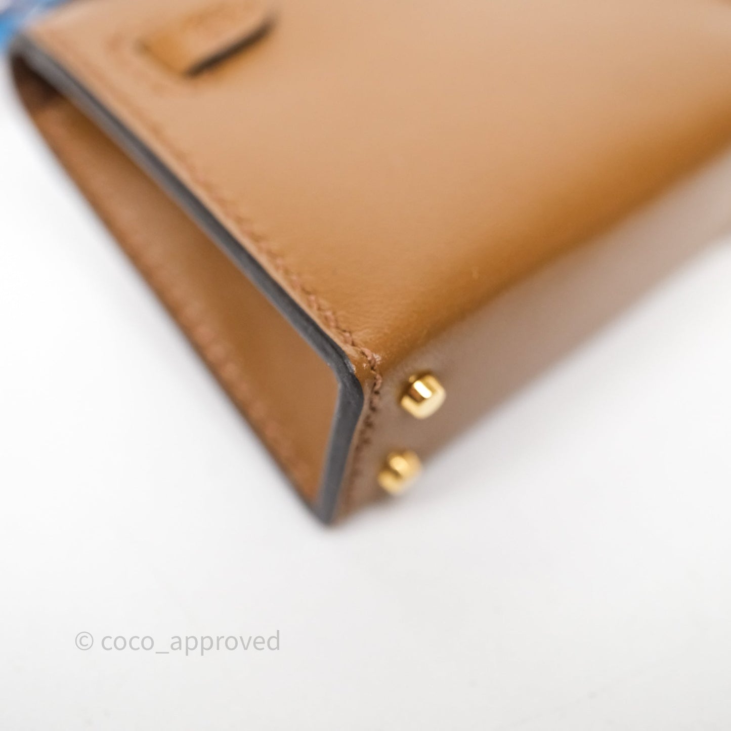 Hermes Mini Kelly Twilly Bag Charm Alezan 3G Tadelakt