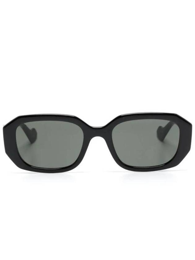 Luxury Gucci Trending 2025 Eyewear Double G Geometric Frame Sunglasses Black