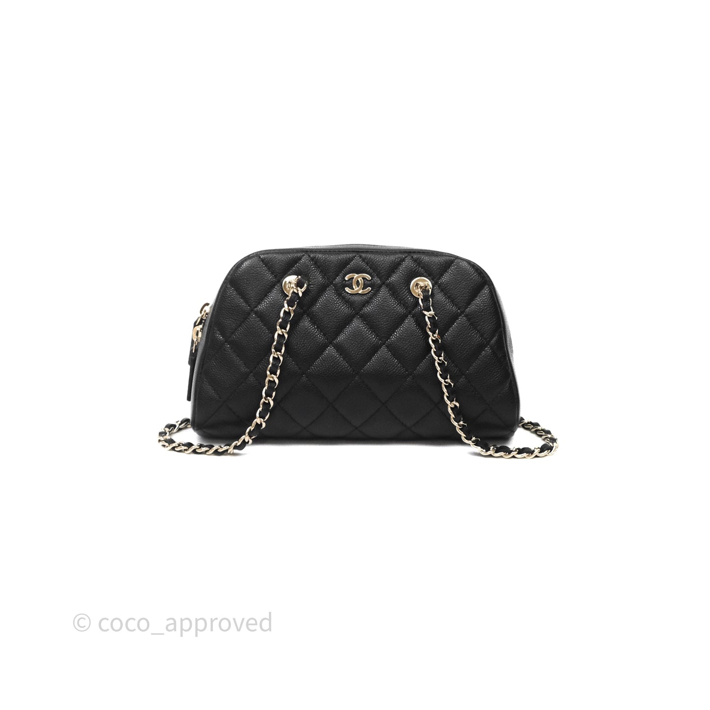 Chanel Clutch with Chain Caviar Black Gold Hardware