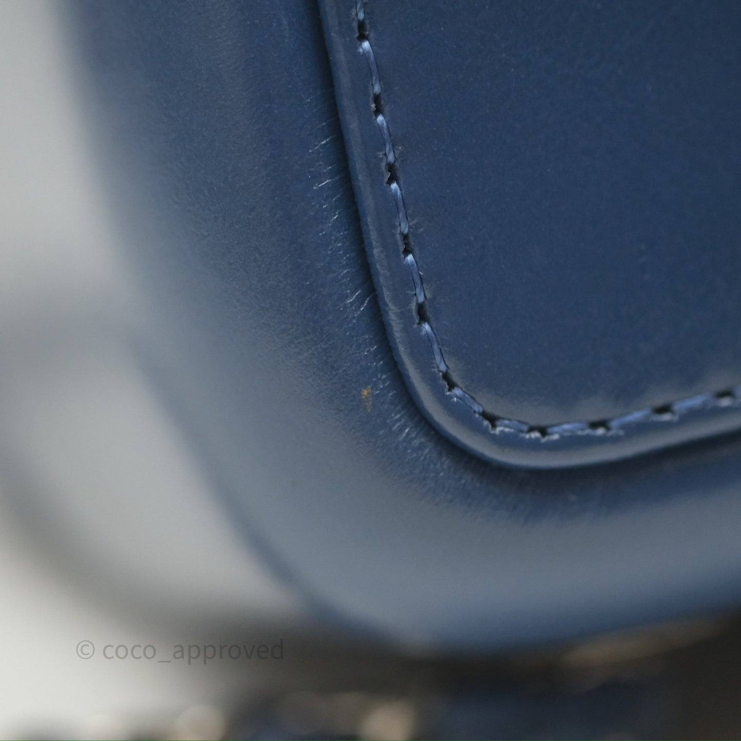 Chanel Small Gabrielle Backpack Blue Aged Calfskin