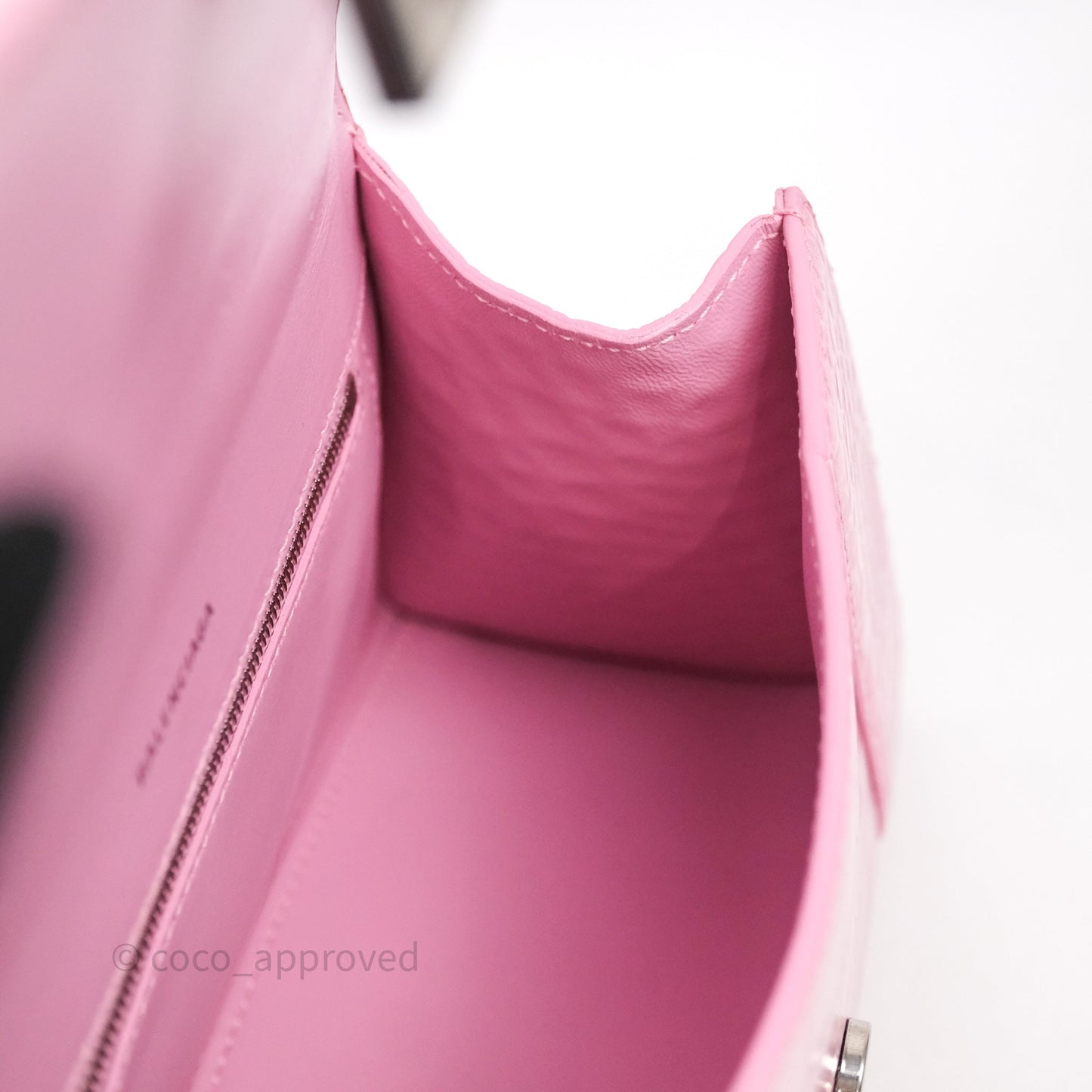 Balenciaga Small Hourglass Embossed Bag Pink