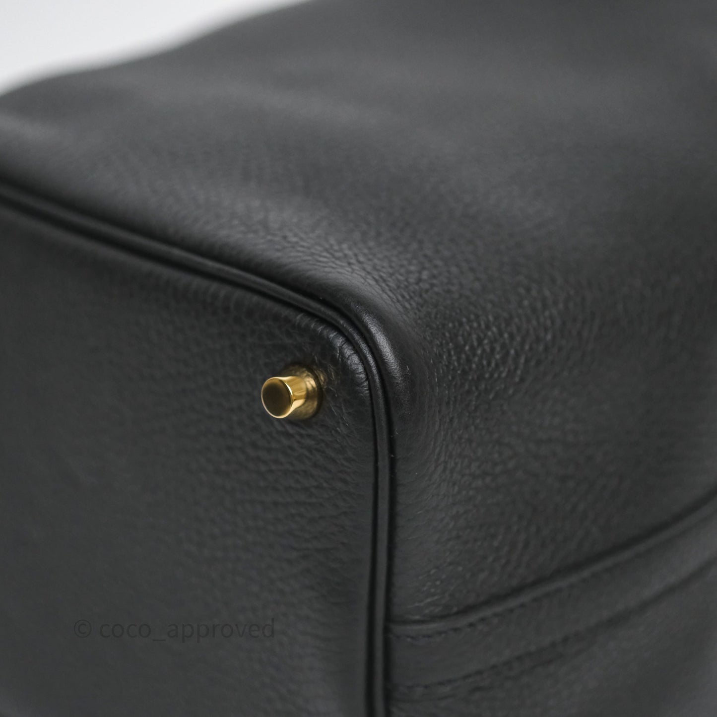 Hermès Picotin Lock 18 Black Noir 89 Clemence Gold Hardware