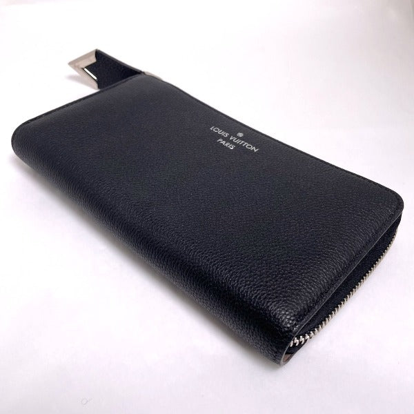 LOUIS VUITTON Long Wallet Purse N60146 leather Noir Voca Stains all leather Parnasea Portefeuille Comet mens