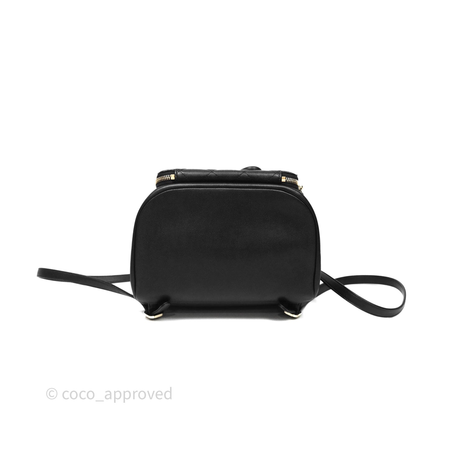 Chanel Quilted Business Affinity Backpack Black Caviar Gold Hardware
