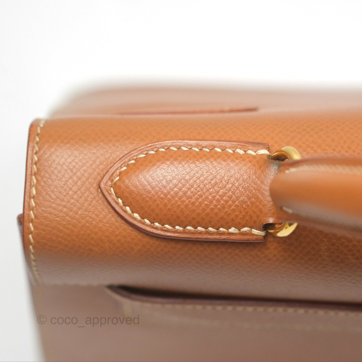 Hermès Kelly 32 Sellier Gold Epsom Gold Hardware