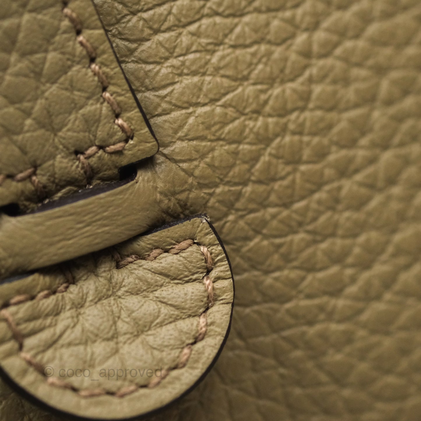 Hermès Mini Evelyne 16 Beige Marfa 8Q Clemence Palladium Hardware