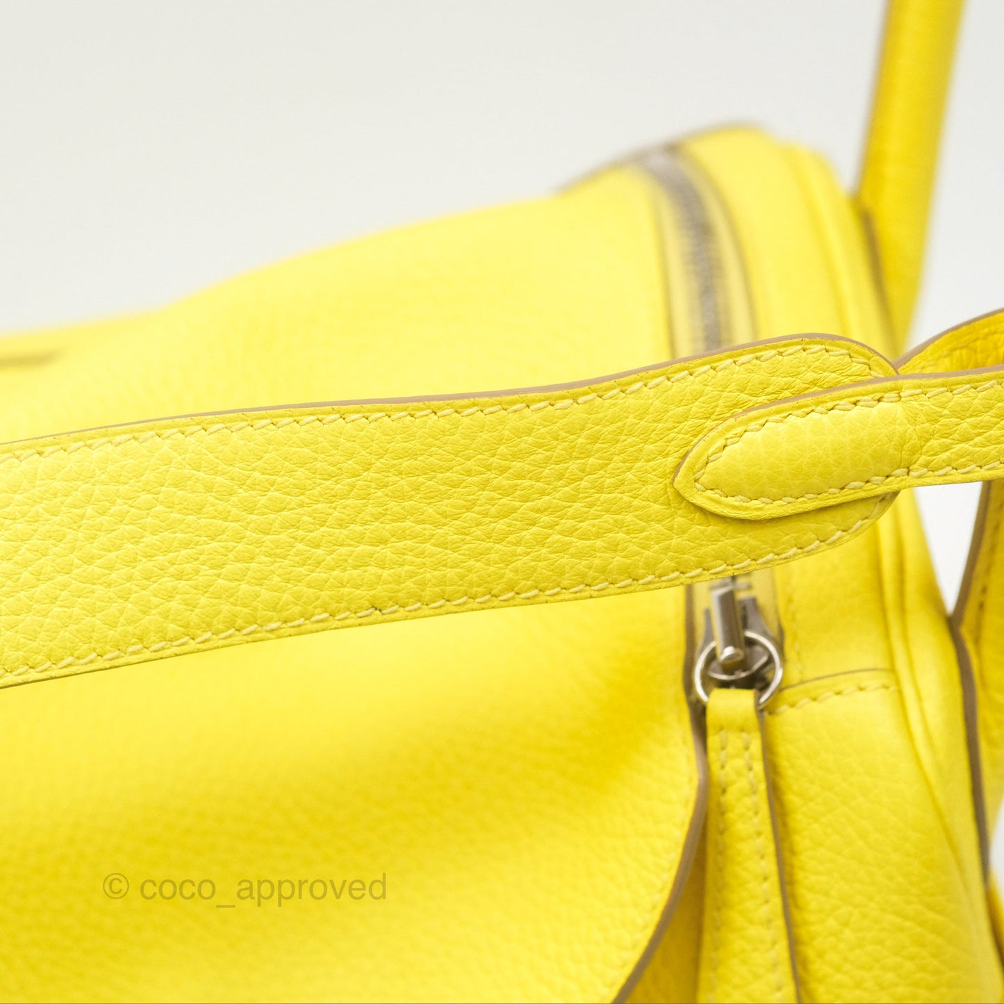 Hermès Lindy 30 Celemence Lime 9R Palladium Hardware