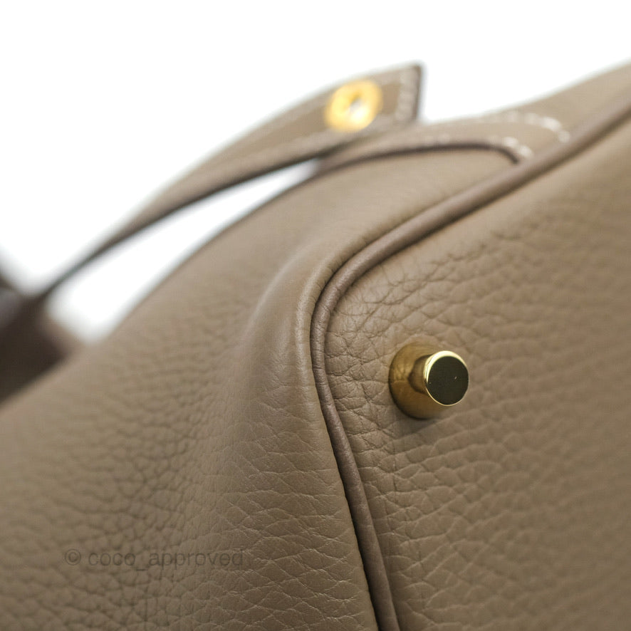 Hermès Picotin Lock 18 Etoupe Clemence Gold Hardware