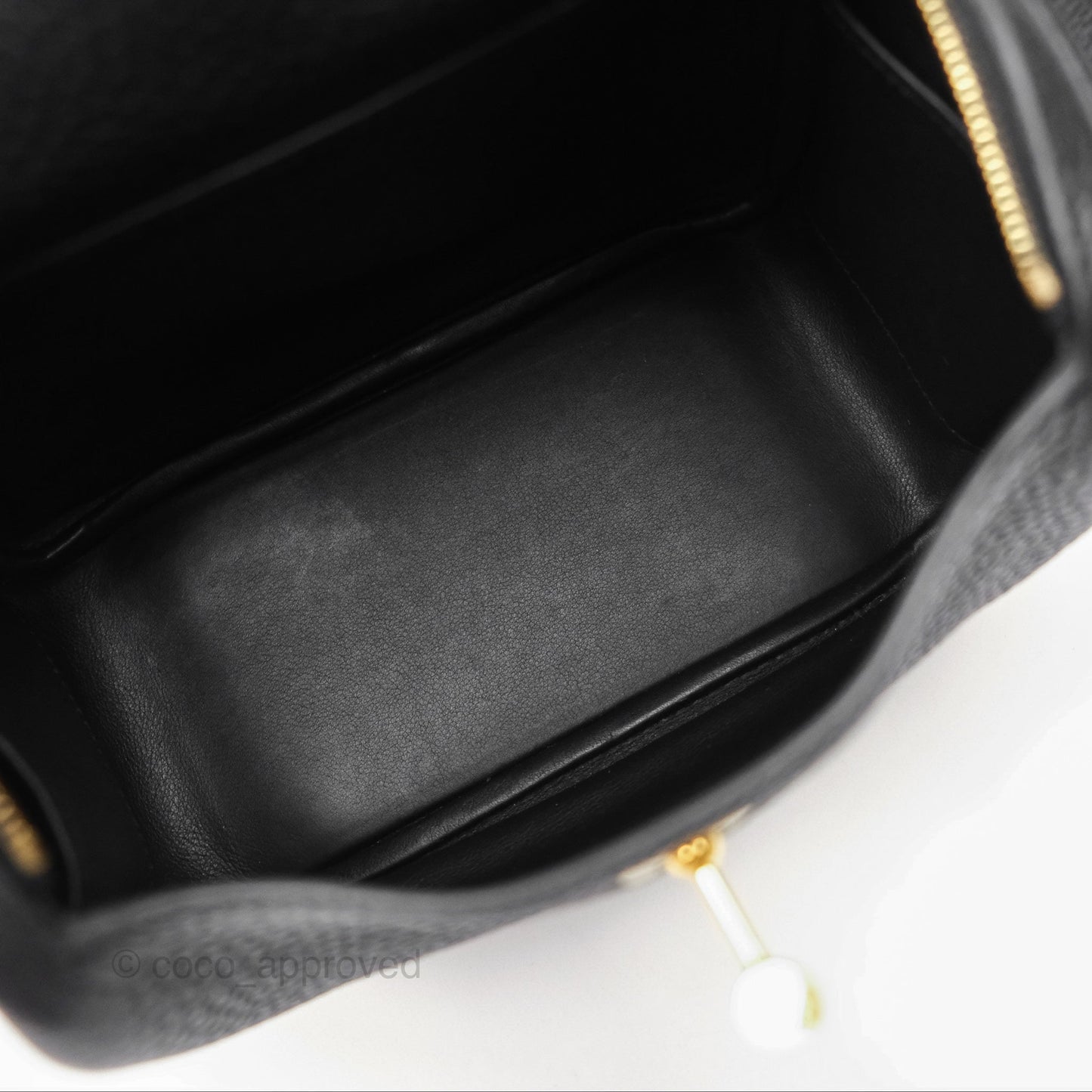Hermès Mini Lindy 20 Noir 89 Clemence Gold Hardware