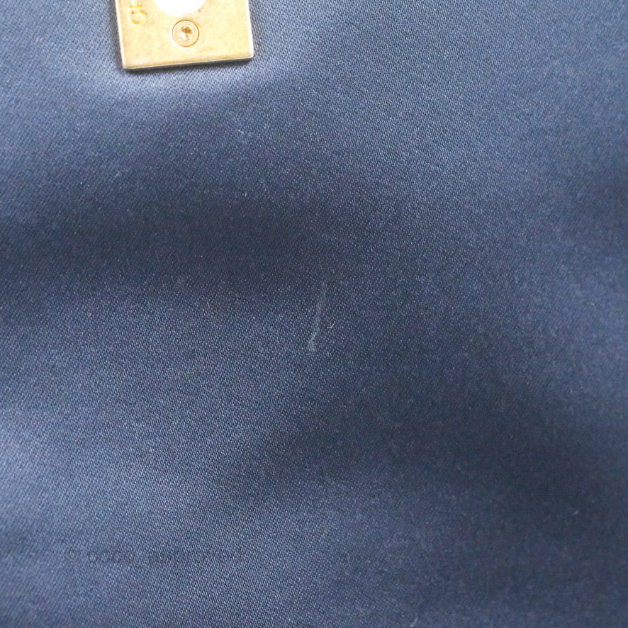 Chanel Parisian Stroll Backpack Wool Velvet Navy