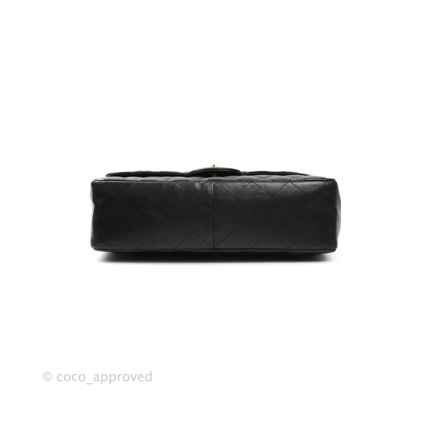 Chanel Jumbo Single Flap Black Lambskin 24K Gold Hardware⁣⁣
