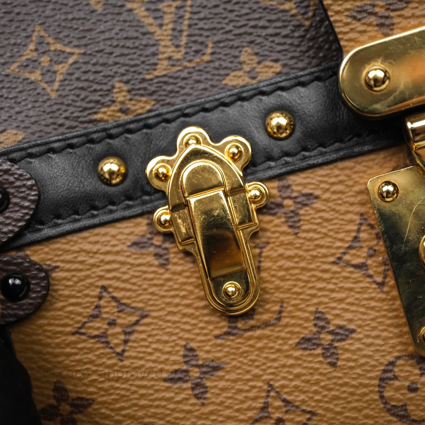 Louis Vuitton Monogram Reverse Trunk Clutch Bag