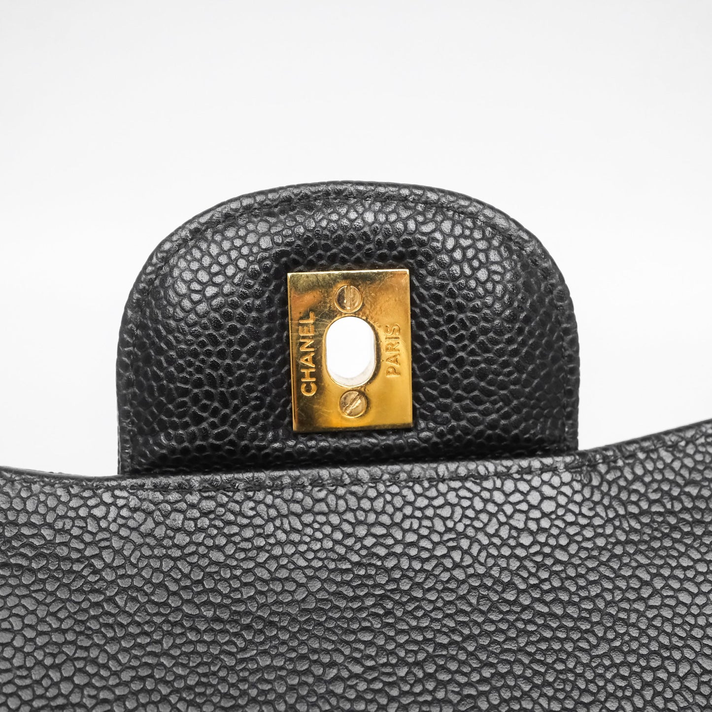 Chanel Jumbo Double Flap Black Caviar Gold Hardware⁣⁣