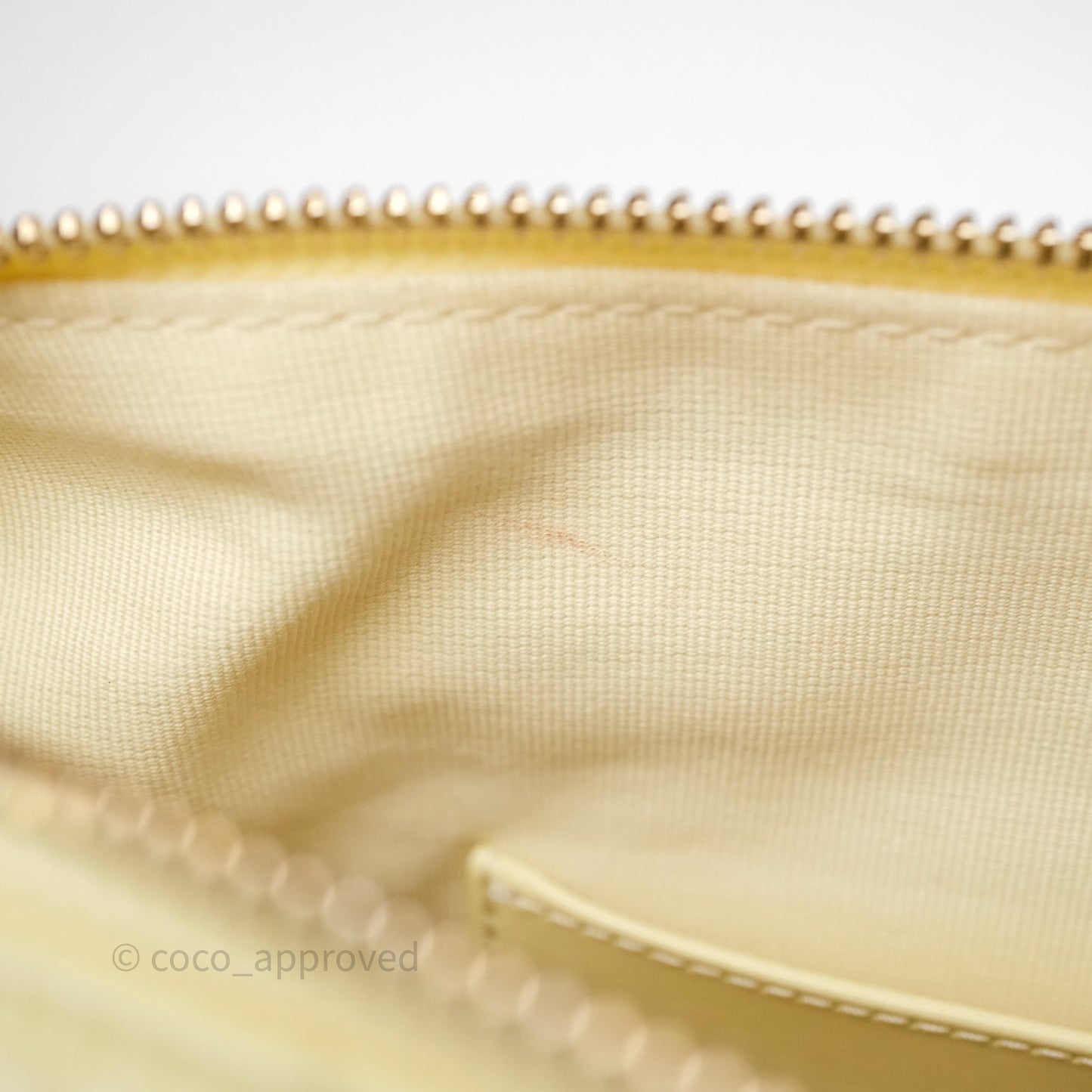 Chanel Large Hobo with Chain Light Yellow Lambskin Aged Gold Hardware 25S