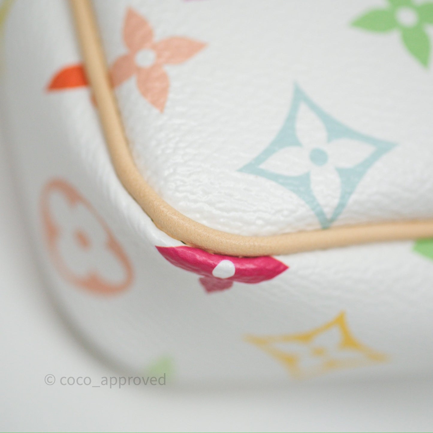 Louis Vuitton x Takashi Murakami Pochette Accessoires Multicolore Blanc Monogram Canvas